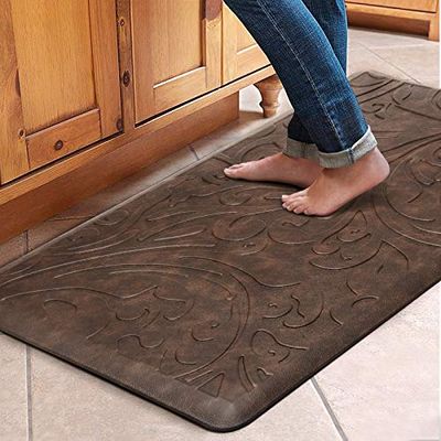 KMAT Tapete de Cocina Acolchado, antifatiga, Impermeable, Antideslizante, ergonómico, cómodo, para el hogar, Oficina, Fregadero, lavandería, Escritorio, 20 Pulgadas de Ancho x 39 Pulgadas de Largo,