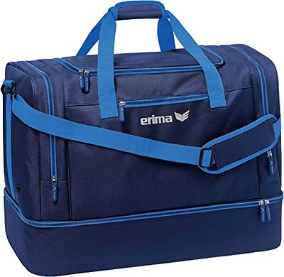 Erima Squad sports bag with bottom compartment, New Navy/New Royal, M, Two-tone