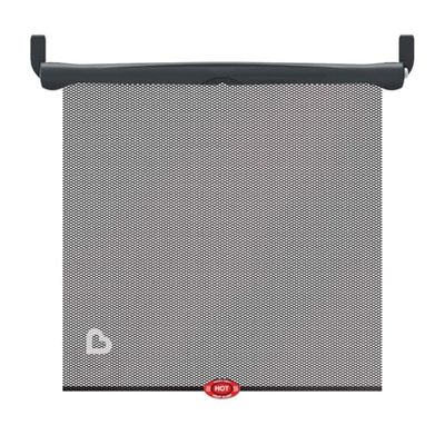 Brica by Munchkin Zonneschermen voor autoramen, biedt maximale UV-A en UV-B-bescherming, fijnmazig gaas met veilig zicht en warmte-waarschuwingssysteem, zwart
