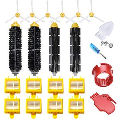 Joybros Replacement Accessory Kit Compatible for iRobot Roomba 700 Series 760 770 780 790, Including Filter, Armed-3 Side Brush,Bristle and Flexible Beater Brush,Cleaning Tools