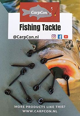 Bait Screw w/Ring - 10 stuks - Pop Up schroef - 17mm - Karper vissen - Rigmateriaal