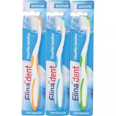 Toothbrush Elina 1er CleanPlus Sensitive M