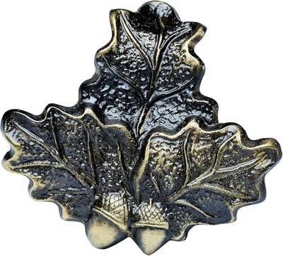 Januel JA30680A Feuille DE CHÊNE PM MÉTAL (À Visser) sous Blister Adulte Unisexe, Steel, Petit