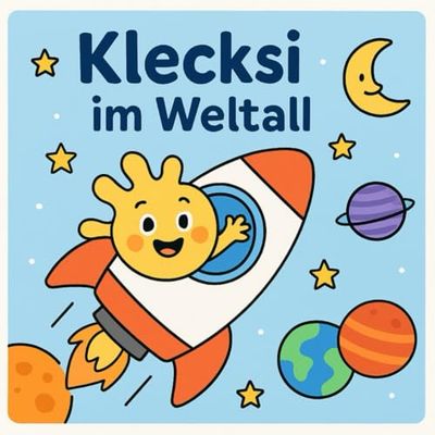 Klecksi im Weltall: Ein galaktisches Mal-Abenteuer für kleine Entdeckerinnen und Entdecker!