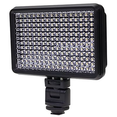Dörr 371039 luce video DVL per 192 LED Ultra Light (senza livelli DIMM Bar, 5400 K (+/-400 K), fino a 2180 LX/1 m, con montaggio piedi e 2 filtri fette)