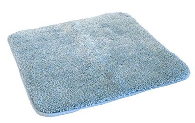 Kinzler J-10003/16 Azul Claro Alfombrilla de baño, Microfibra Poliéster, 50x55 cm ohne Ausschnitt
