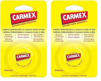 Carmex Bálsamo Labial SPF 15, Tarro Clásico, 7,5g (Paquete de 2)