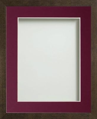 Frame Company Webber Brown with Plum Mount, A4 for 10x6 inch