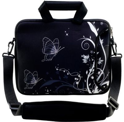 Ektor Ltd Duragadget - Funda blanda de neopreno con asa y correa para el hombro para portátil de 15", 15,2", 15,4" y 15,6"