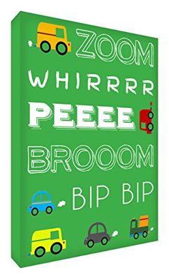 Feel Good Art ZOOMCAR1216 – 04it Imagen sobre Lienzo de Pared de Estilo Moderno y illustrativo