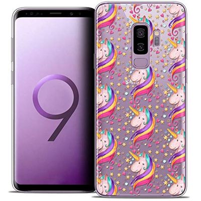 Caseink fodral för Samsung Galaxy S9+ / S9 Plus (6.2) fodral [kristallgel HD mönster kollektion fantasia stjärnenhörning design - mjuk - ultratunn - tryckt i Frankrike]