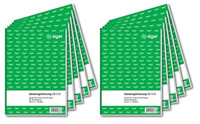 SIGEL GB510 Gastro Lot de 10 blocs de 100 feuilles A5