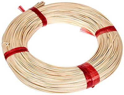 Rayher Rolo de vime natural, 1A Nr.0, 125 g, aprox. 140 m, 1,4 mm ø, artesanato, cestaria, 6502000