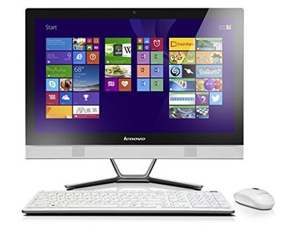 Lenovo C50 23-Inch All-in-One PC (Intel® Core(TM) i3-4005U 1.7 GHz, 8 GB DDR3 RAM, 1 TB HDD, Integrated graphics, DVDRW, Wi-Fi, BT, HDMI OUT, Windows 8.1) - White