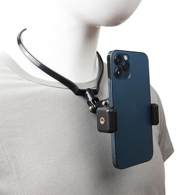PellKing POV/Vlog Support de Cou pour Smartphone Compatible avec iPhone Samsung Smartphones Hero 9, 8, 7, 6, 5, 4, 3, 2, 1