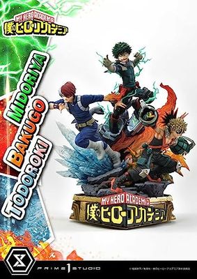 Prime 1 Studio My Hero Academia Statuette Midoriya, Bakugo & Todoroki 69 cm