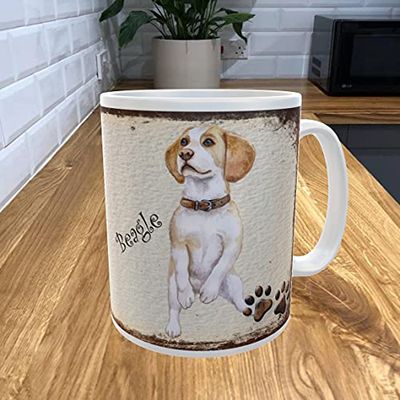 Shawprint Limited Beagle Dog 11oz Coffee Mug My Dog's Bedtime Prayer Theme 9DRMUG