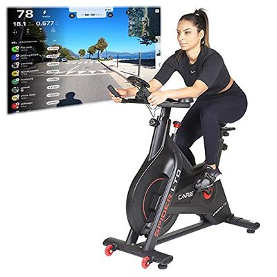 CARE FITNESS Indoor Bike connessa - Spider LTD Nero