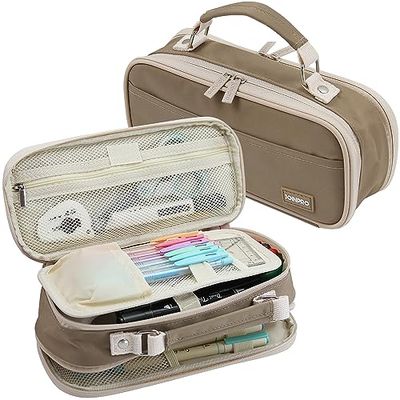 JOINPRO Trousse à Crayons, Marron, Voyage