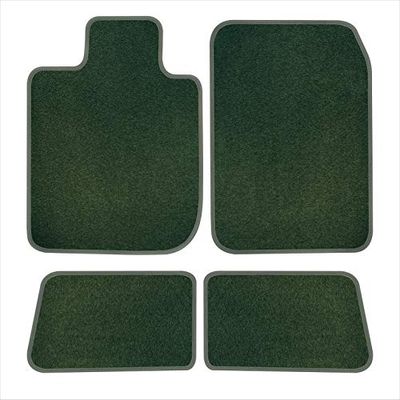 B&B AUTOSPORT E60931-S1A-SPR Floor Mats, Prestige Spruce, 4 pc set