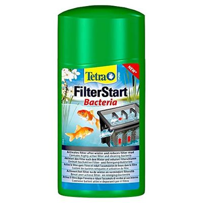 Tetra Pond FilterStart – Mélange de Bactéries Sélectionnées Filtrantes et Nettoyantes Pour Eau de Bassin et d’Etang – Activateur de Filtre – Réduit la pollution de l’eau – 1 L