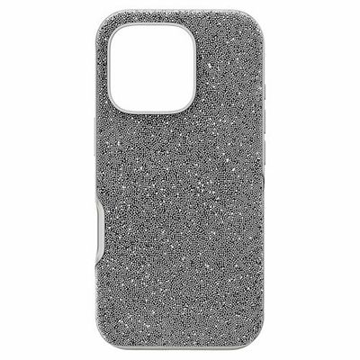 Swarovski Custodia per smartphone High, iPhone 16 Pro, Tono argentato