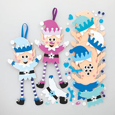 Baker Ross FE770 Kit de Perles Enfants motif Lutin - Lot de 5, Activité Manuelle Festive pour Enfants Kit de Loisirs Créatifs à Créer et Personnaliser