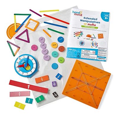 Learning Resources Kit de recursos para ampliar el aprendizaje en casa , matemáticas, niños, 328 piezas, 8+ años
