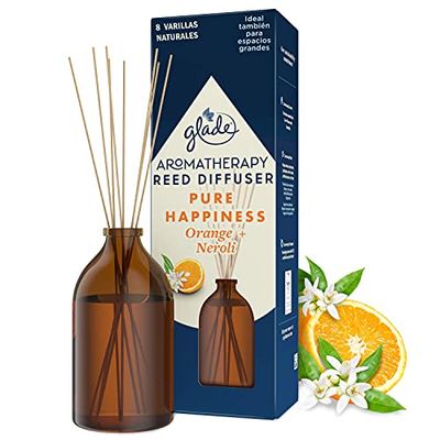 Glade Aromatherapy Varillas Fragancia Pure Happines, Líquido Con Aceites Esenciales, color Incoloro, 80 ml