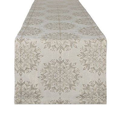 DII Férias brilho de inverno, algodão, 14 x 72 Table Runner