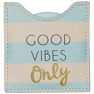 DRAEGER PARIS 1886 Toga - Miroir Good Vibes Only - Miroir Rond de Poche à Emmener Partout - Idéal Cadeau Anniversaire, Toutes Occasions - Dimensions 8,5 x 8 cm 76005932 Small