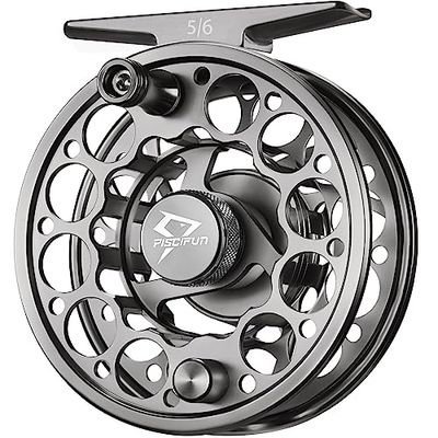 Piscifun – Moulinet de pêche à la Mouche Sword avec Corps en Alliage d'aluminium usiné CNC 3/4, 5/6, 7/8, 9/10 (Noir, Gris métal, Rose, Gris spacial), Fly Reel Space Gray, Sword Fly Reel 3/4wt