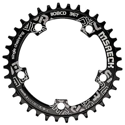 MSRECK 110 BCD smal breed kettingblad 36T 38T 40T 42T 44T 46T 48T 50T 52T voor 7 tot 12 versnellingen racefiets (zwart rond, 50T)