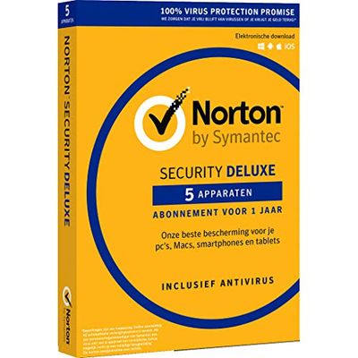 Norton Security Deluxe 3.0 (1 User/5 Devices) NL|Deluxe|5|Unlimited|PC/MAC/Android/iOS|Download