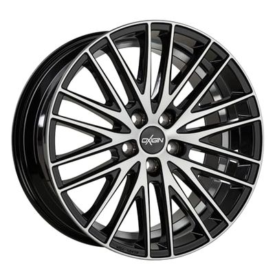 Oxigin 19 oxspoke 9.00 X 20 Offset 45 Bolt Pattern 5,00 x 112.00 Centro foro 66.60 oxneunzehn0920h145bfphd, Nero Full Polish