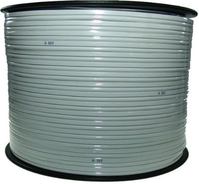 câble pour enceinte blanc 2 x 1,5 mm ² 30 m