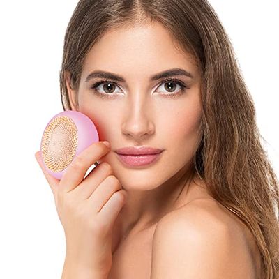 FOREO UFO 2, trattamento maschera LED viso, trattamento viso con LED a spettro completo, termoterapia, crioterapia, massaggiatore viso, miglior assorbimento dei prodotti di skincare, Pearl Pink