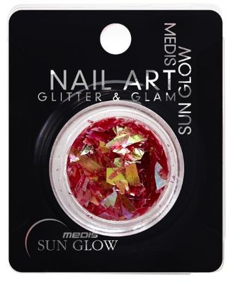 Medis Sun Glow Art Glitter & Glam Flitter czerwony, czteropak (4 x 1 sztuka)