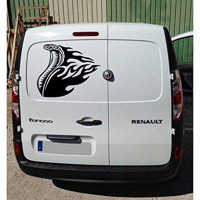 Tatoutex Stickers Cobra Flamming - Beige, L 132cm x H 110cm