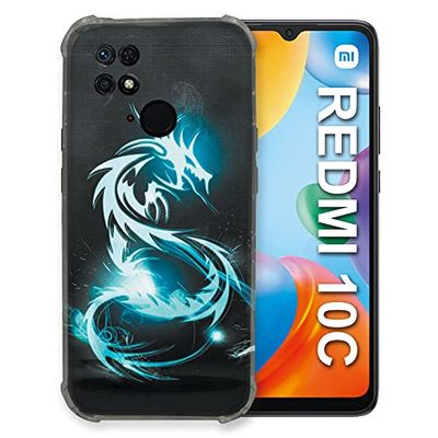 Cover per Xiaomi Redmi 10C Fantastico Drago Blu