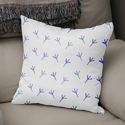 BonaMaison Fundas para Cojínes, Azul Funda de Almohada Elegante y Suave para Sofá Coche Moderna Decoración del Hogar Habitación, 43x43 Cm - Diseñado y Fabricado en Turquía