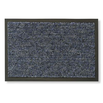 Carpido Capuz de interior - felpudo antiderrapante para entrada - repelente de água e fácil de cuidar - tapete que retém a sujidade 40 x 60 cm azul