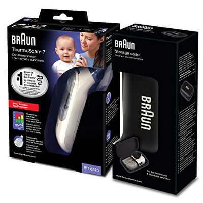 Braun Thermoscan 7 - Termómetro digital auricular + caja de protección