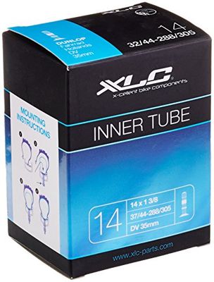 XLC Cykelslang 14 x 1 3/8 37/44-288/305 DV 32 mm, Svart