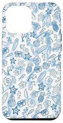 Preppy Coastal Seashells Estate Estetica Spiaggia Custodia per iPhone 12 Pro Max