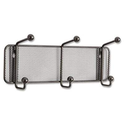 Safco Onyx - Perchero de Pared, de Malla metálica, con 3 Ganchos