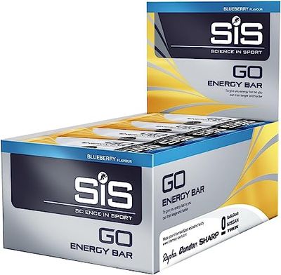 Science in Sport GO Mini Barres énergétiques 40g paquet de 30 Myrtilles - Barres énergétiques savoureuses avec 25g de glucides, Source d’énergie pour le Power Training