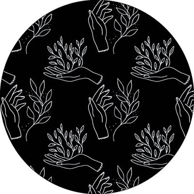 Bonateks, Round Digital Printed Mouse Pad, Non-Slip Base, for Office and Home, Diameter:22cm