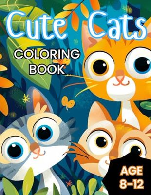 Cute Cats Coloring Book