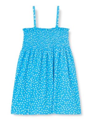Koton Baybgirl's Dress Flower Printed Strappy Gimped Detail, Blue Design(6D0), 18-24 Months